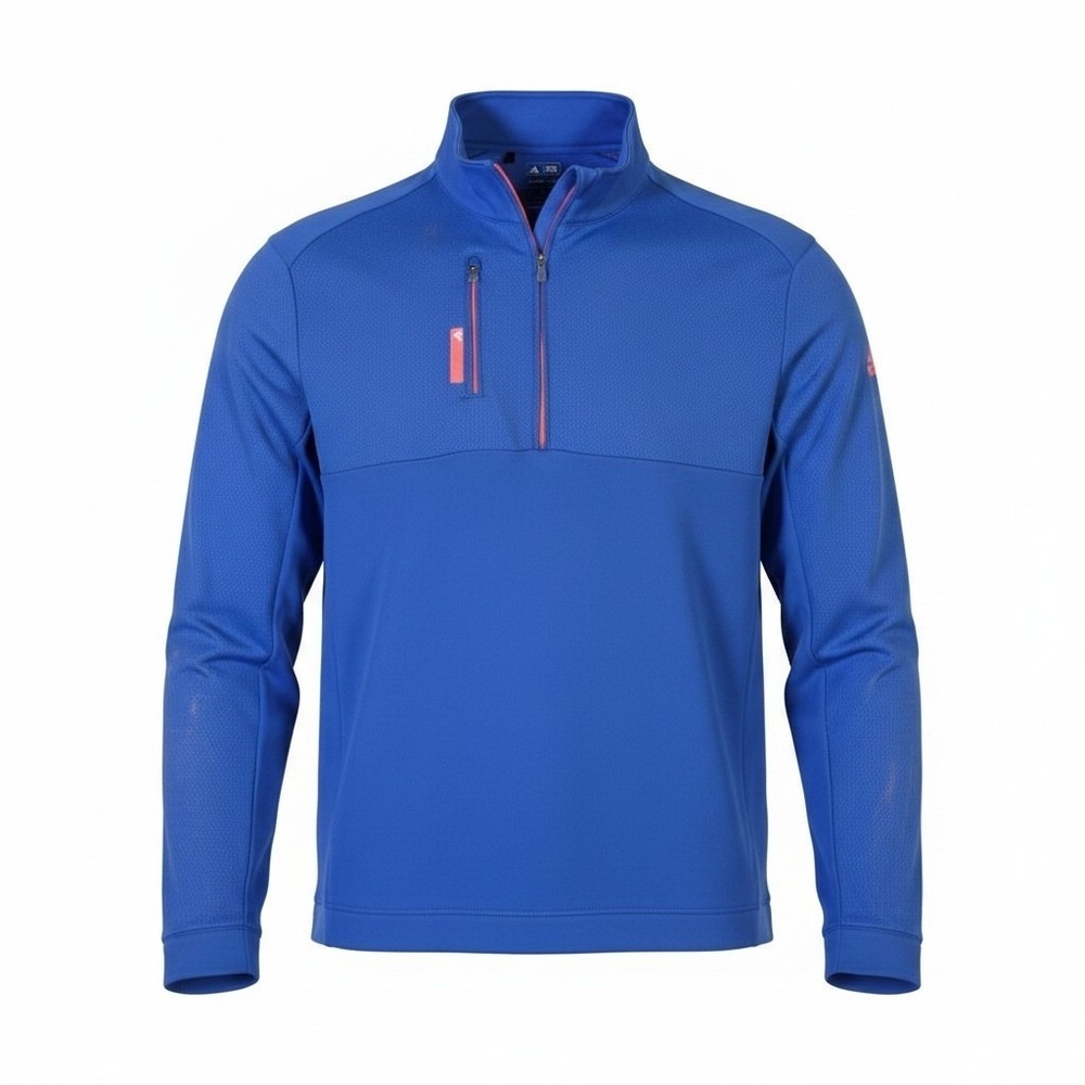 Adidas CLIMALITE Blue Half-Zip Pullover XL